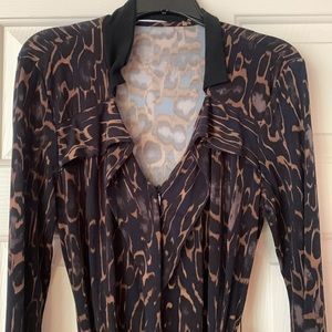 Hot🔥Cheetah style Black and Brown Dress!